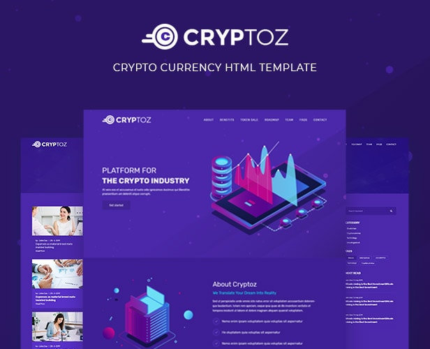 Cryptoz - Crypto Currency HTML Template