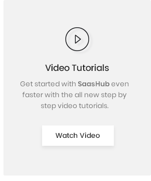 Guide vidéo SaaSHub