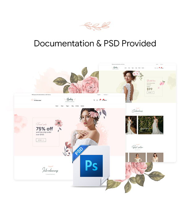 Bridey - Thème WordPress WooCommerce pour boutique de mariage