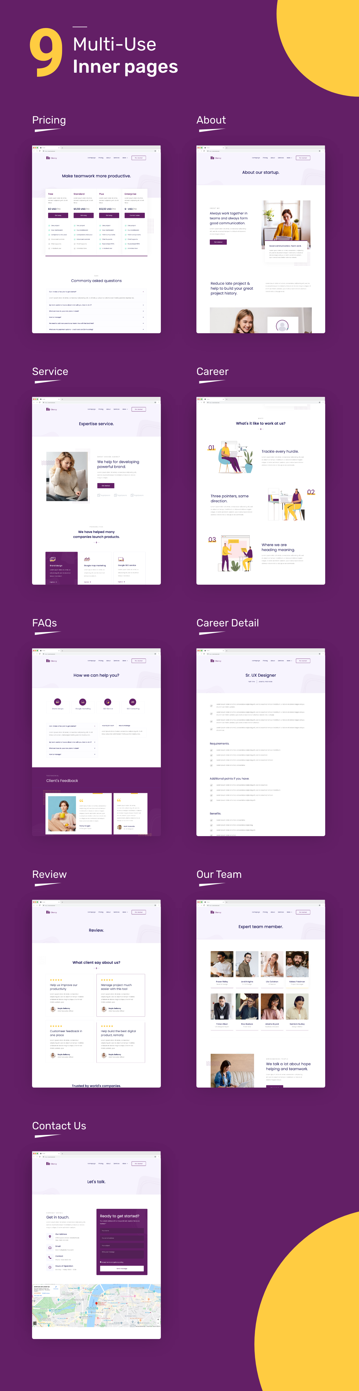 Clientcy | Affaires & Startup Kit de gabarits Elementor - 2