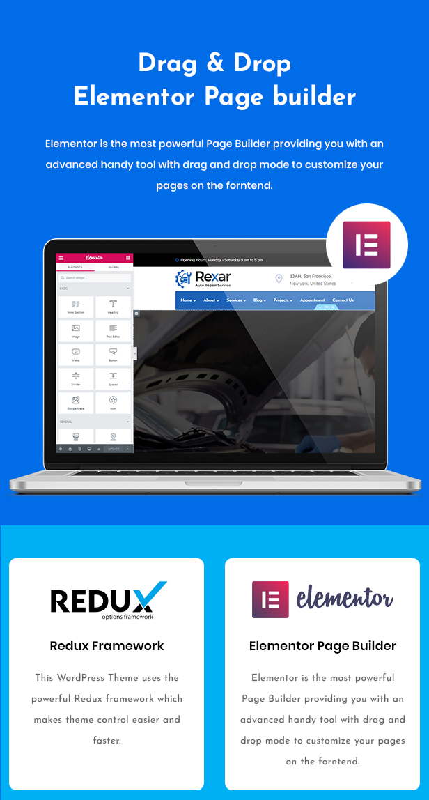 Rexar | Thème WordPress Auto Mechanic - 2