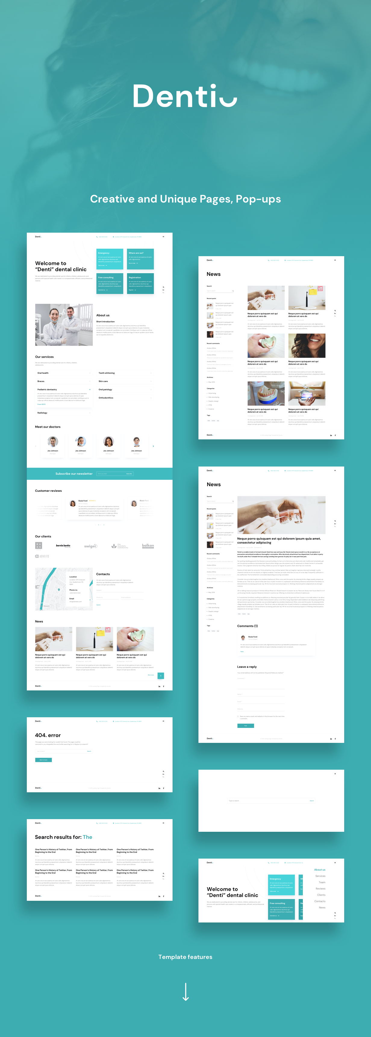 Présentation Denti Adobe XD