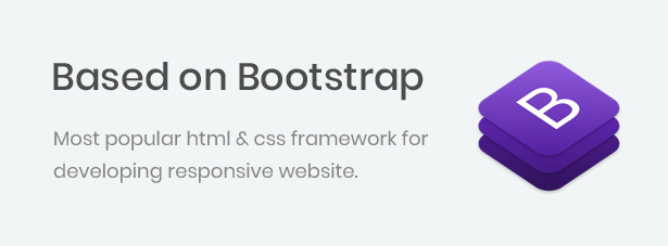 Basé sur Bootstrap framework
