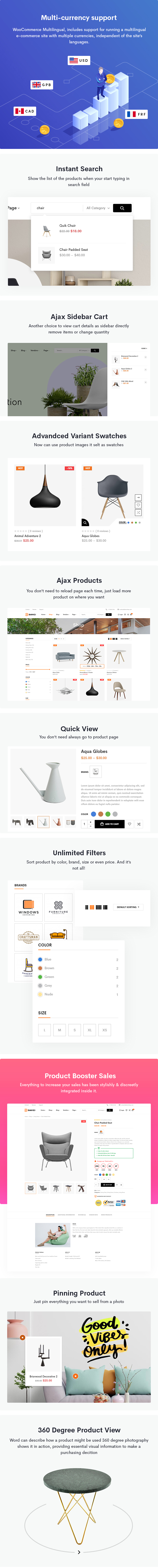 Davici - Thème WooCommerce WordPress pour meubles