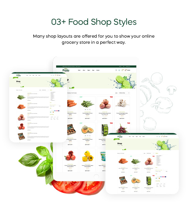 Freshio - Thème WordPress pour magasin bio et alimentaire