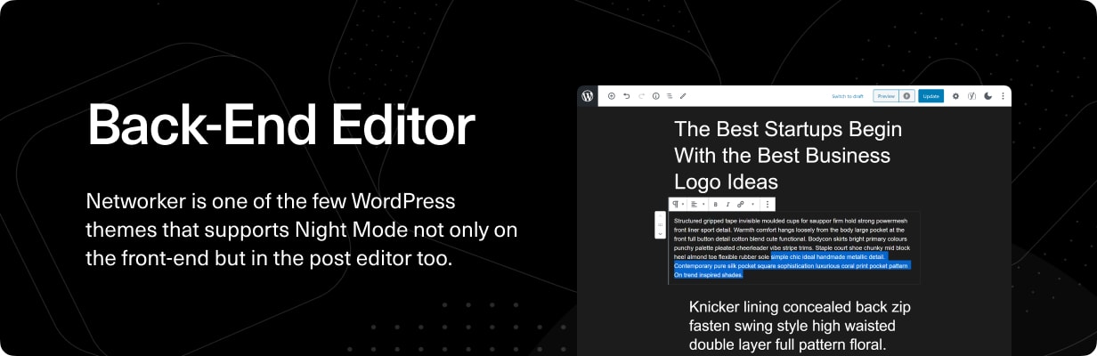 Networker - Thème WordPress Tech News avec mode sombre - 5