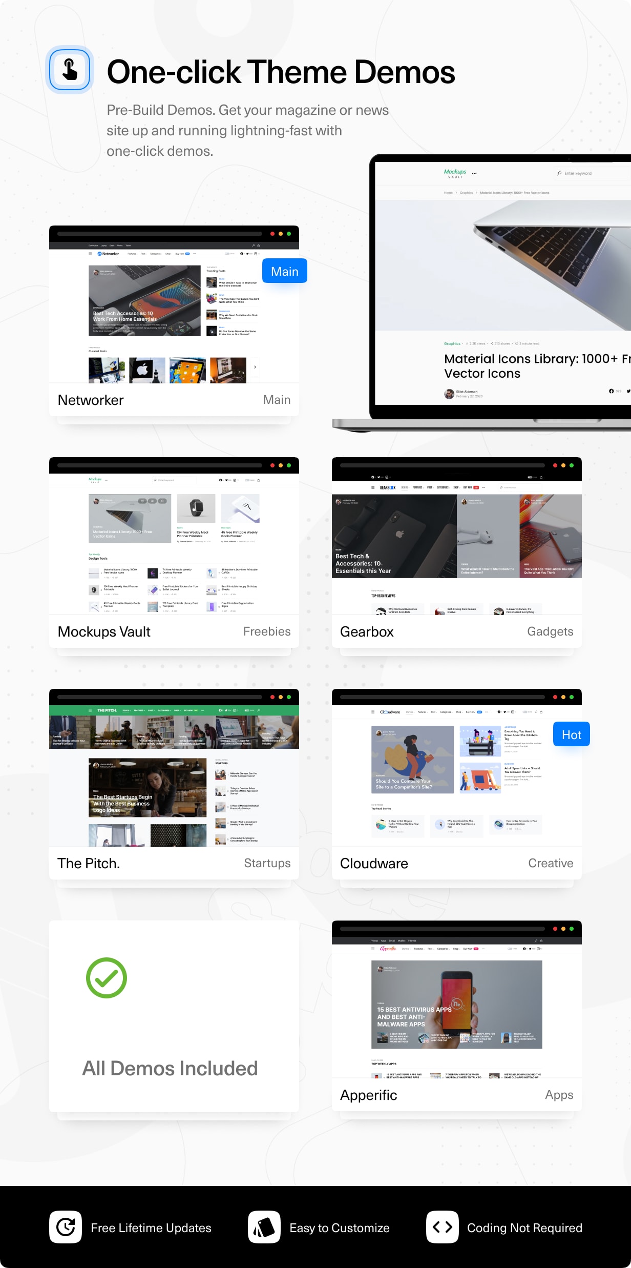 Networker - Thème WordPress Tech News avec mode sombre - 2