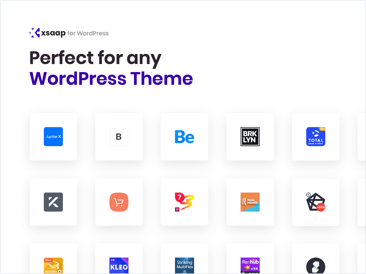 Parfait pour tout thème WordPress