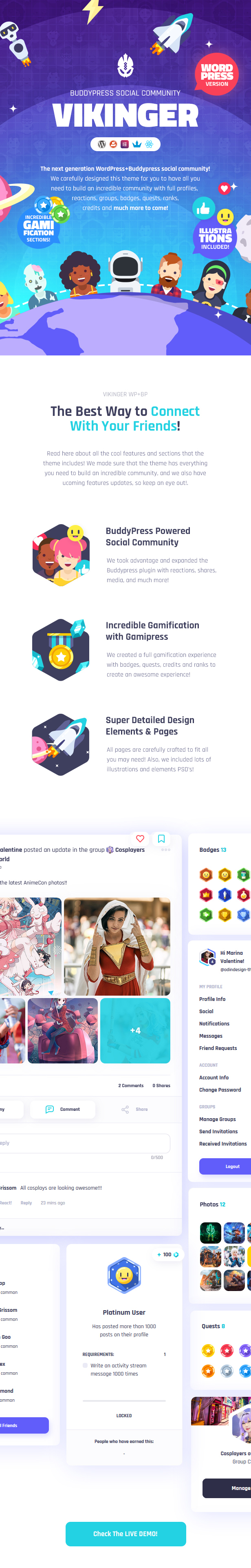 Vikinger - Communauté sociale BuddyPress et GamiPress - 12