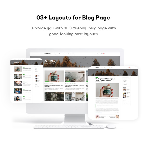 Smartic - Thème WooCommerce de la landing page du produit