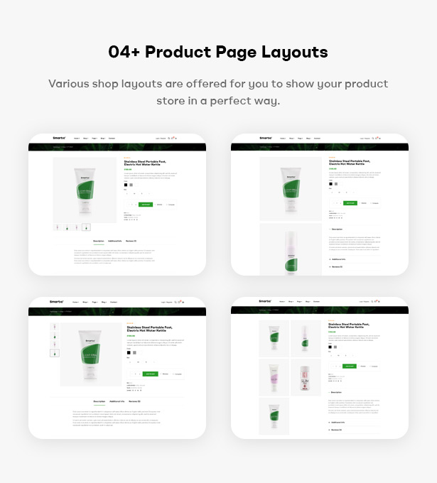 Smartic - Thème WooCommerce de la landing page du produit