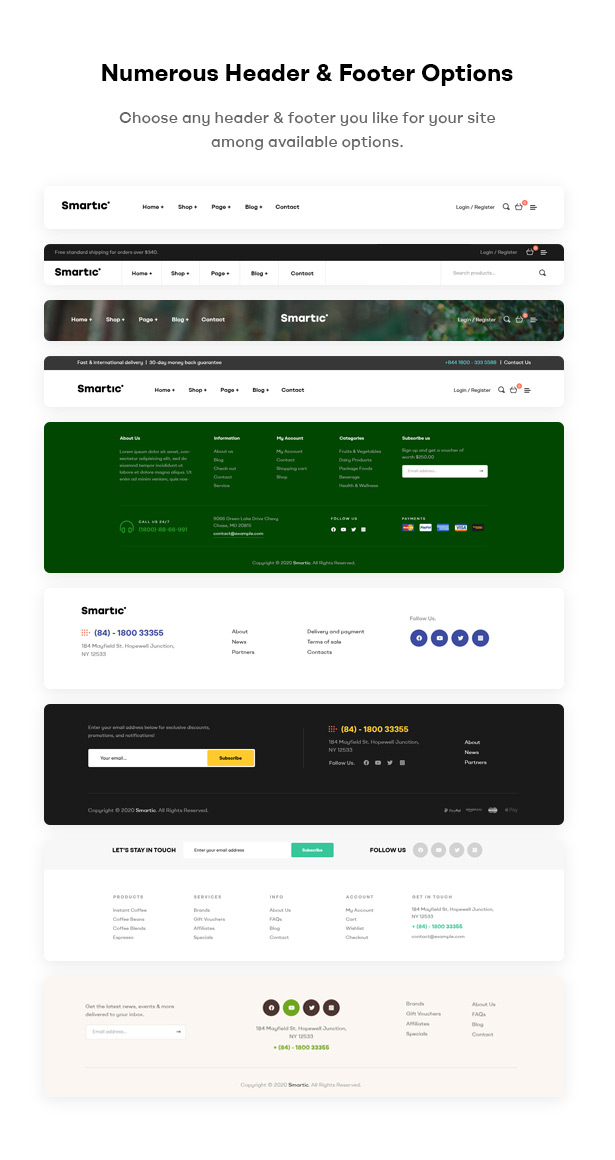 Smartic - Thème WooCommerce de la landing page du produit