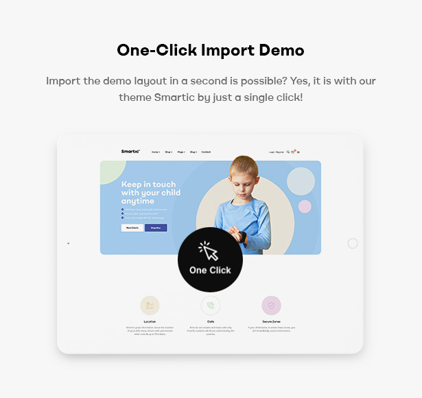 Smartic - Thème WooCommerce de la landing page du produit