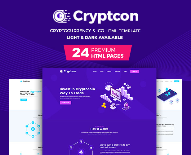 cryptcon - Modèle html ICO, Bitcoin et Crypto Currency
