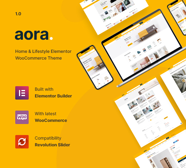 Aora - Thème WooCommerce Elementor Home & Lifestyle - 5