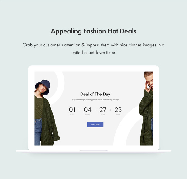 Thème Jenik Gutenberg Fashion WooCommerce - Offres spéciales