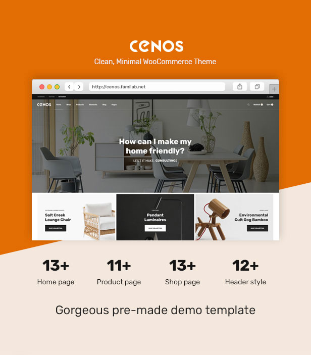 Cenos - Thème WooCommerce de meubles modernes - 1