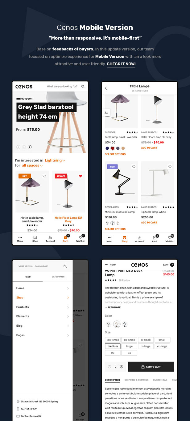 Cenos - Thème WooCommerce de meubles modernes - 5