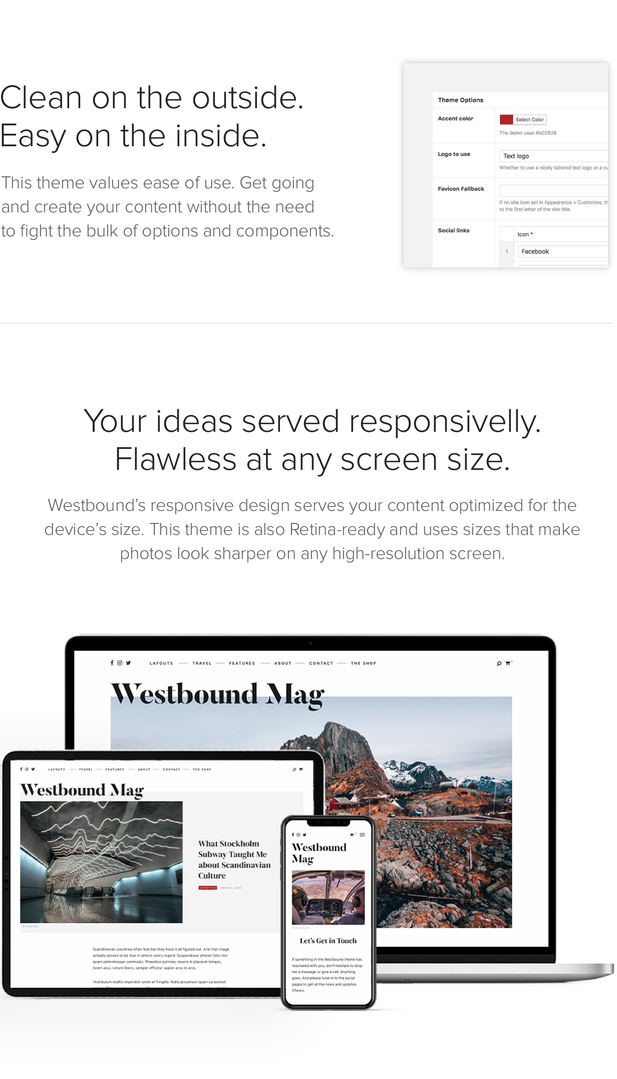 Westbound - Un thème de blog WordPress narratif - 3