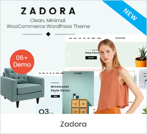 Zadora - Thème WordPress WooCommerce propre et minimal
