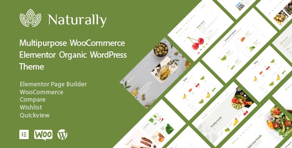 Naturellement - Thème WordPress WooCommerce Retail Organic Foods Grocery Market