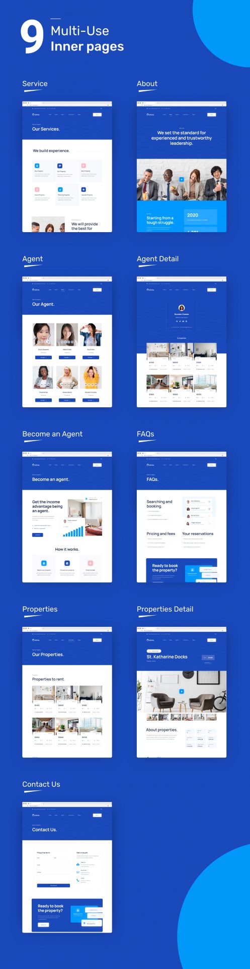 Shino | Kit de modèles Elementor immobilier - 2