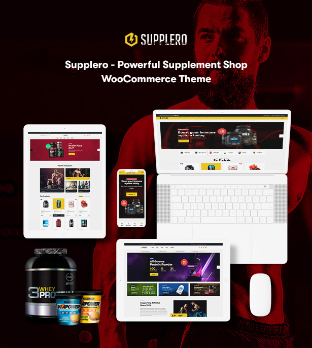 Supplero - Thème WooCommerce du magasin de suppléments