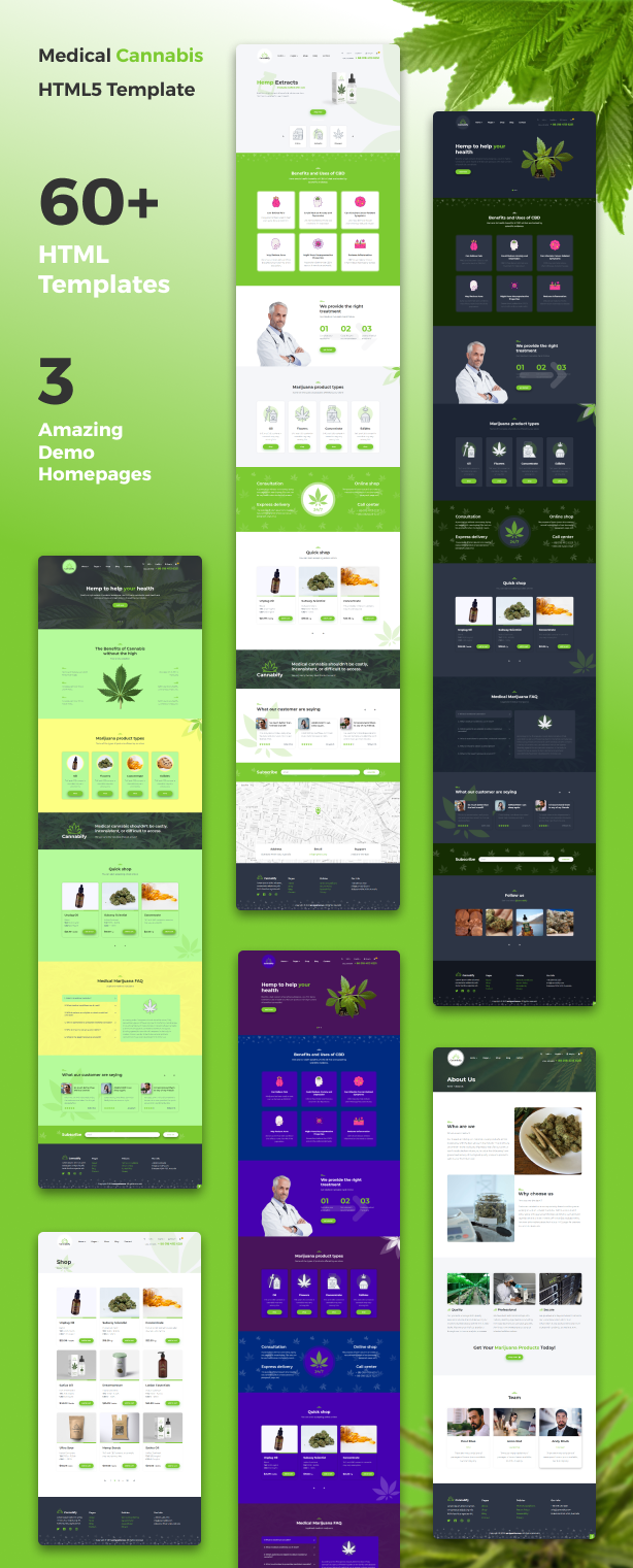 Cannabify - Dispensaire de marijuana médicale et modèle de bootstrap HTML SHOP - 1