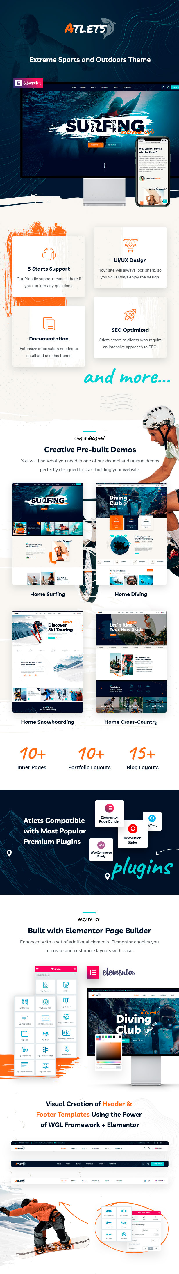 Atlets - Thème WordPress Extreme and Outdoors - 2
