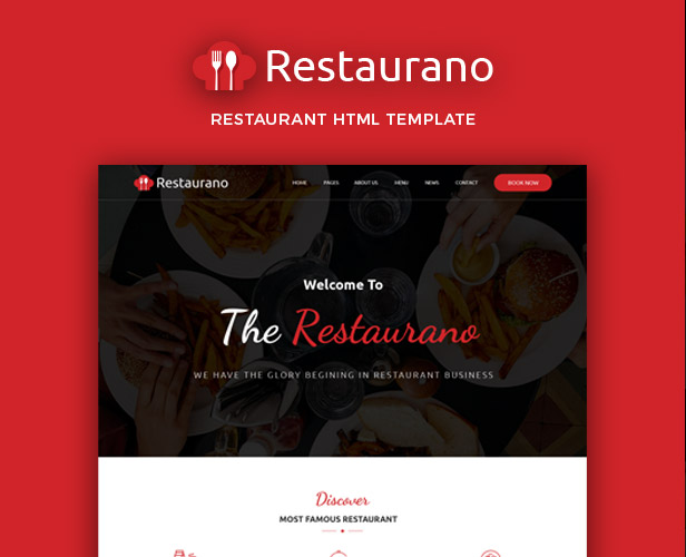 Modèle HTML de pizza, restaurants et cafés