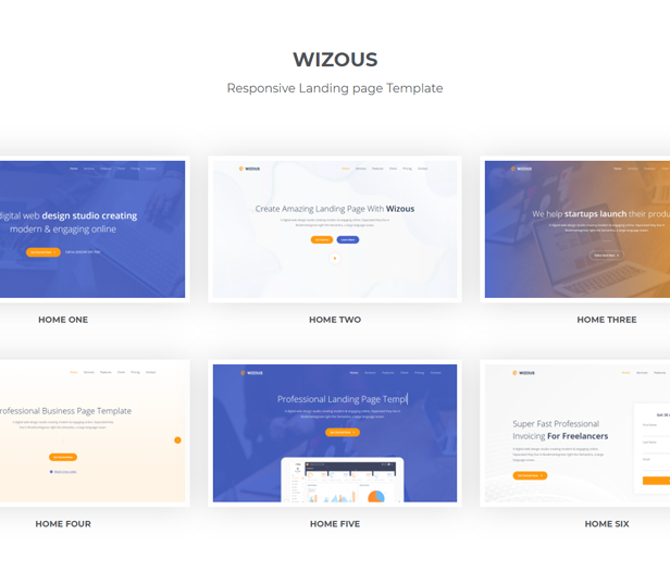 Wizous - Modèle de landing page Bootstrap 5 - 1
