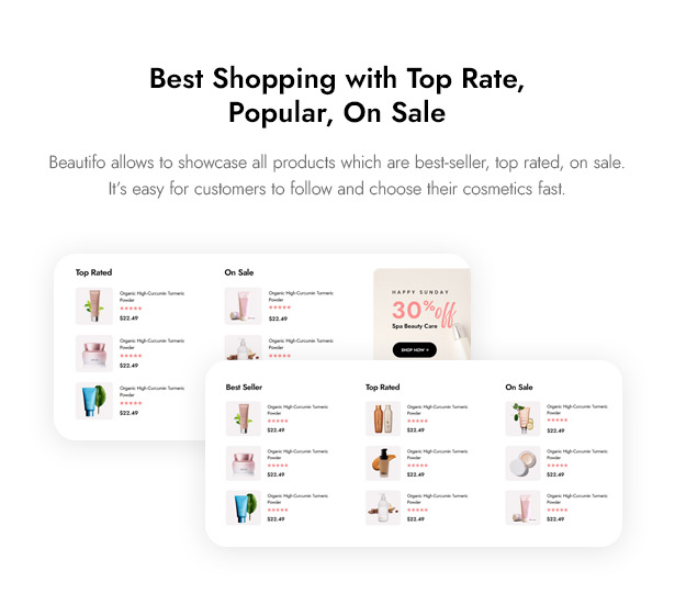 Thème WordPress Beautifo ​​Beauty WooCommerce - Meilleurs achats avec le meilleur taux, populaire, en vente