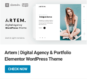 Thème WordPress Artem
