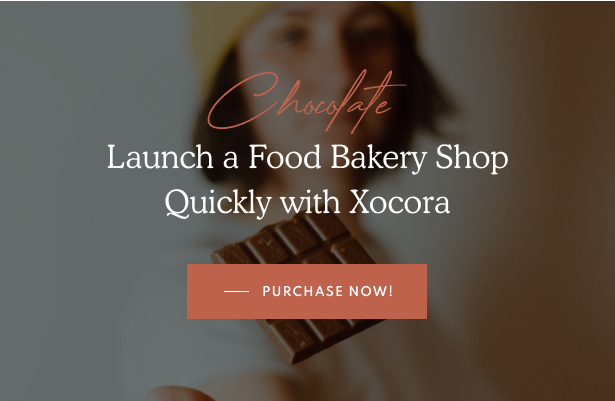 Xocora - Meilleur thème WordPress WooCommerce pour la boulangerie alimentaire