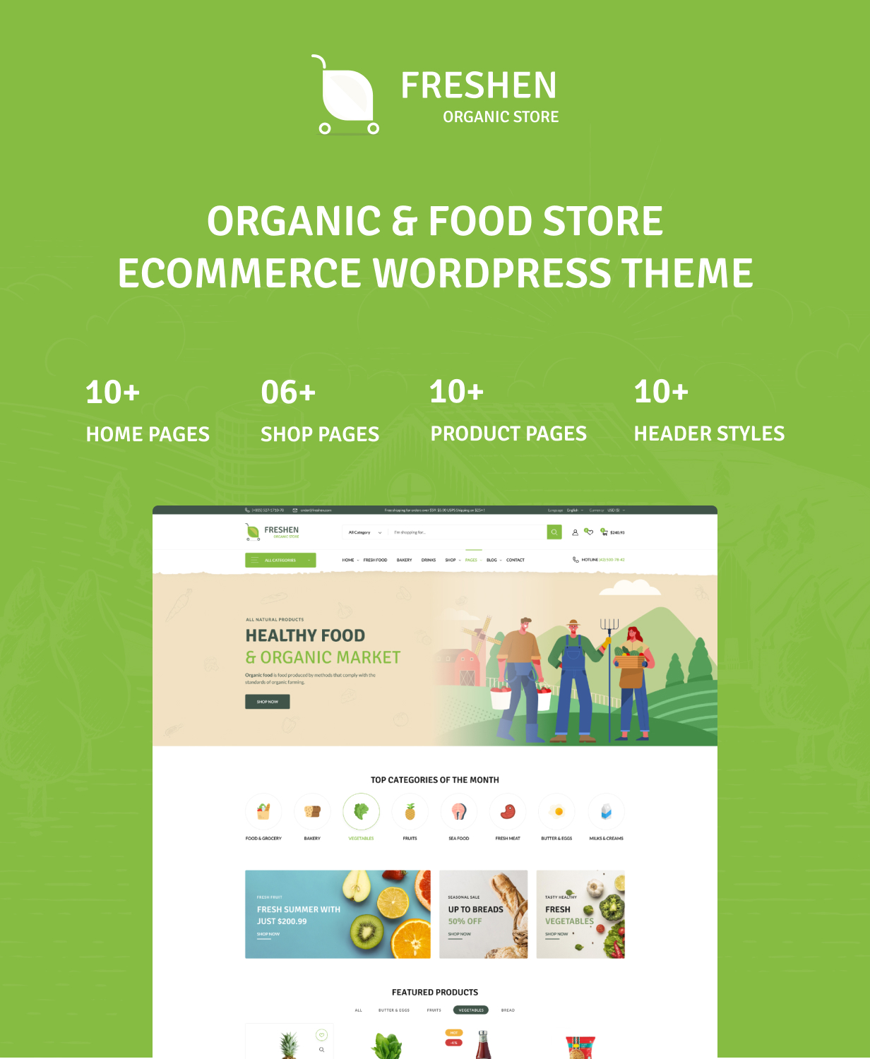 Freshen - Thème WordPress pour magasin d'aliments biologiques - 4