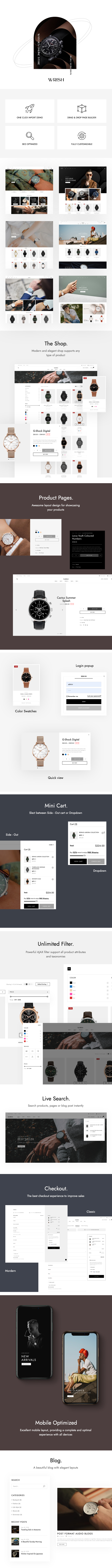 Wrish – Thème WordPress WooCommerce pour la boutique de montres - 2