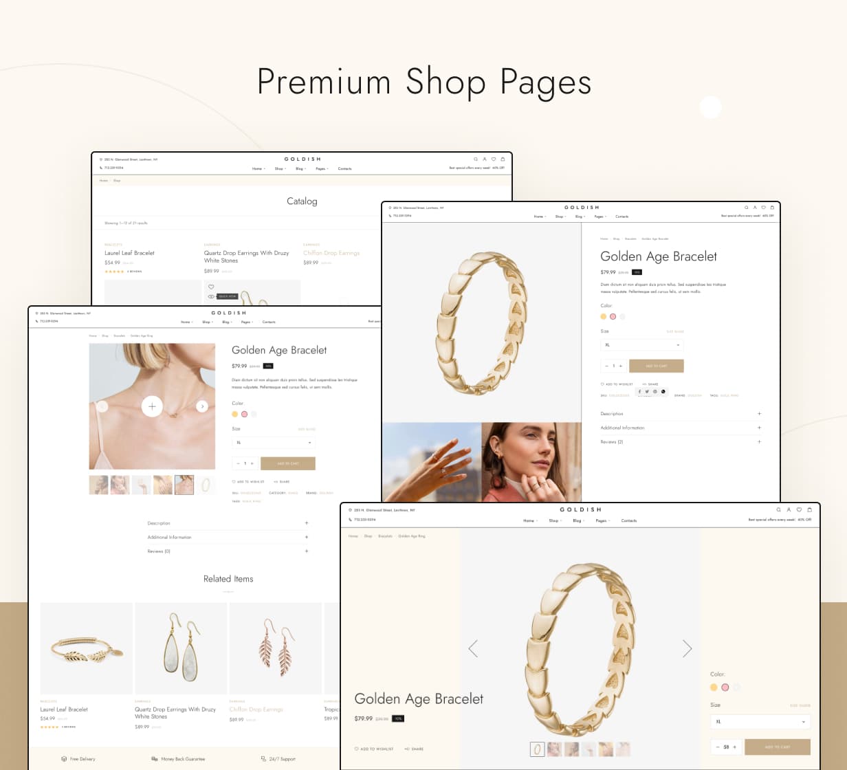 Goldish - Premium Shop Pages - Clean And Minimal Style