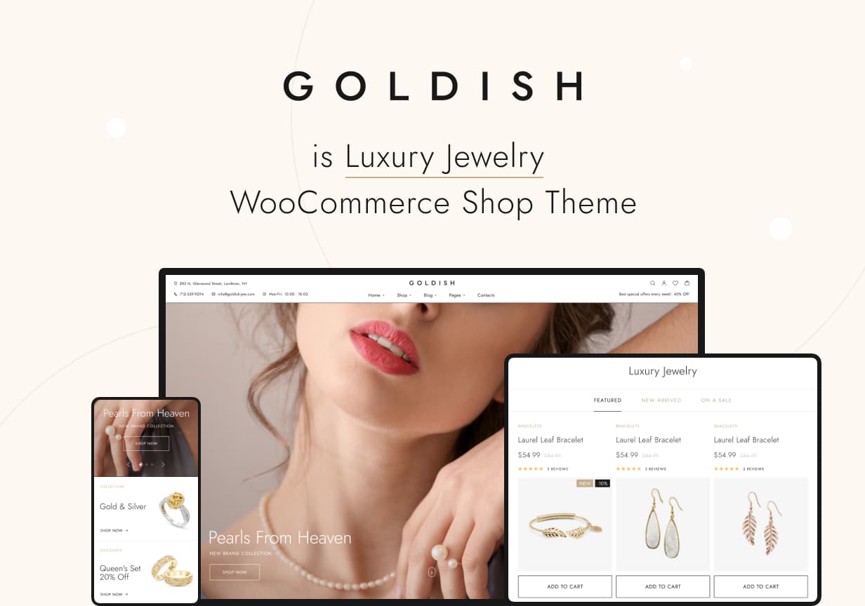 Goldish - Jewelry Store WooCoomerce Theme