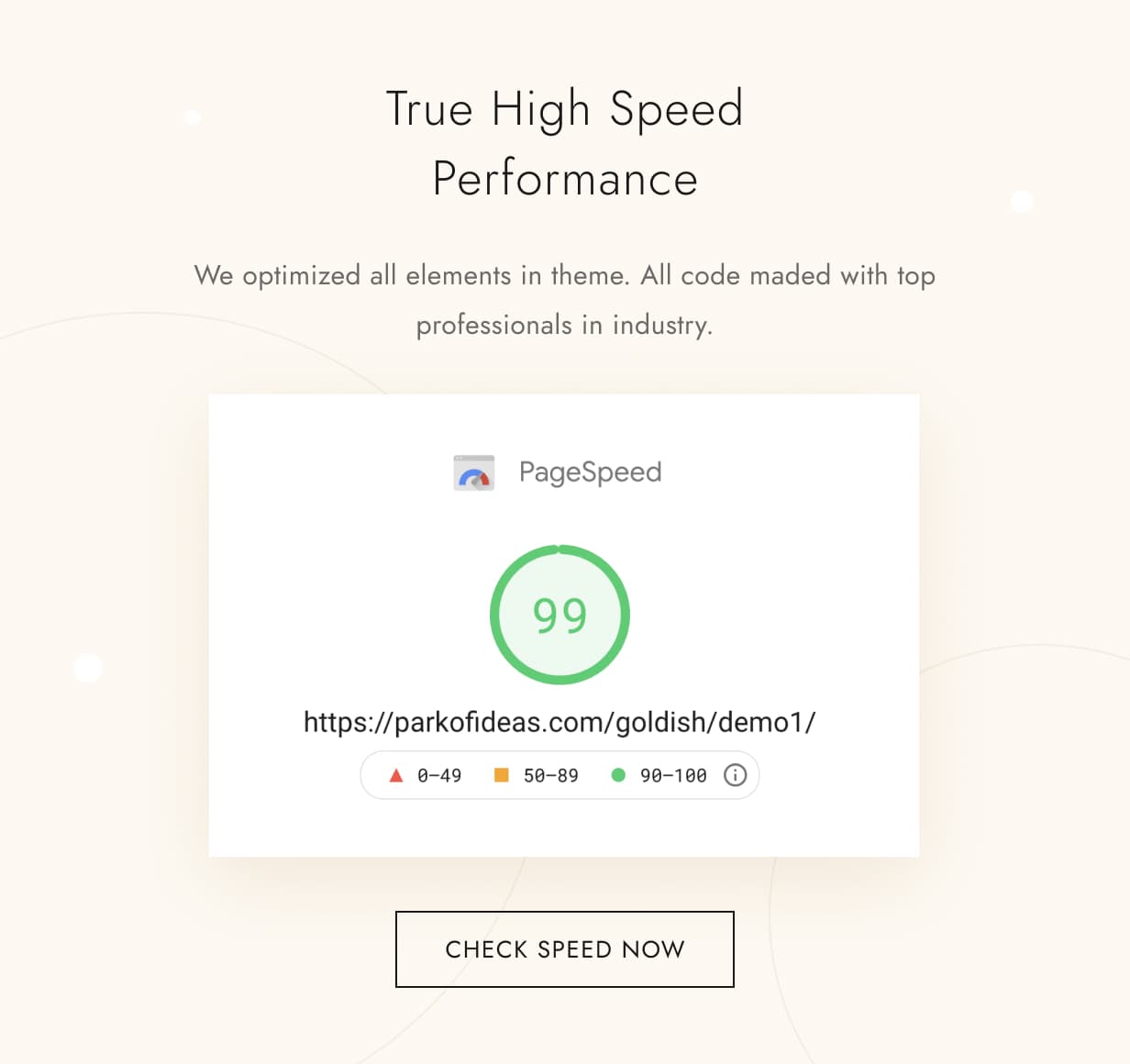 Goldish - True High Speed