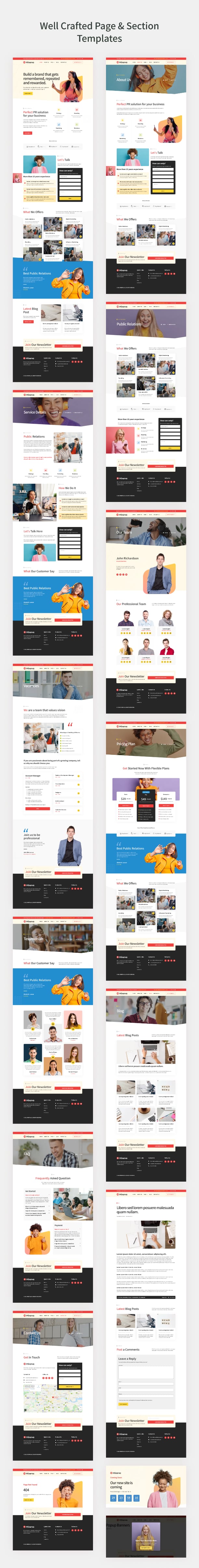 Digital marketing WordPress template