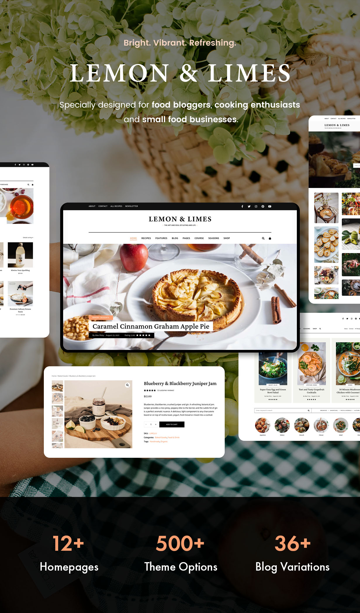 Lemon & Limes - Food Blog WordPress Theme.