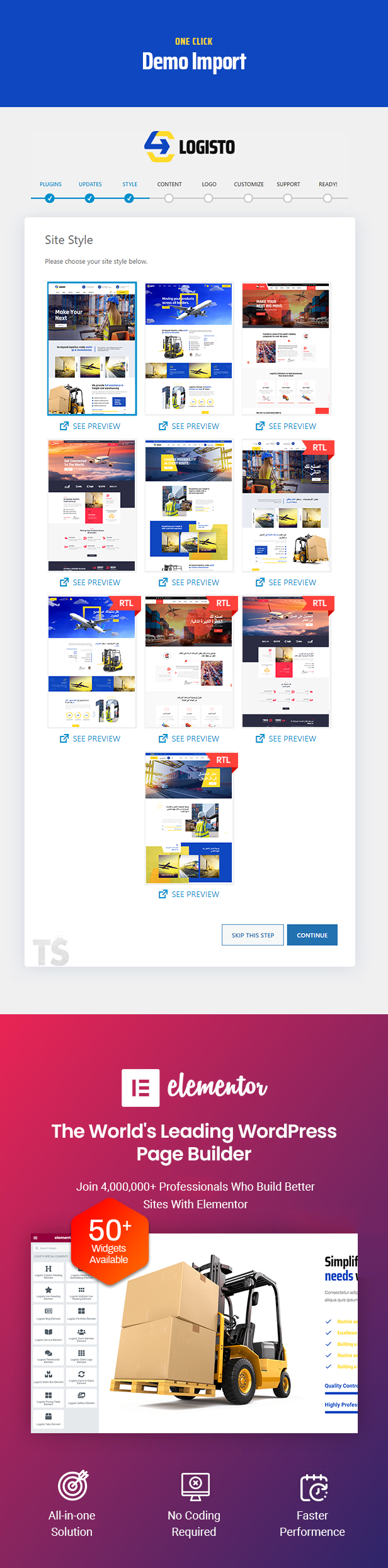 Logisto WordPress Theme