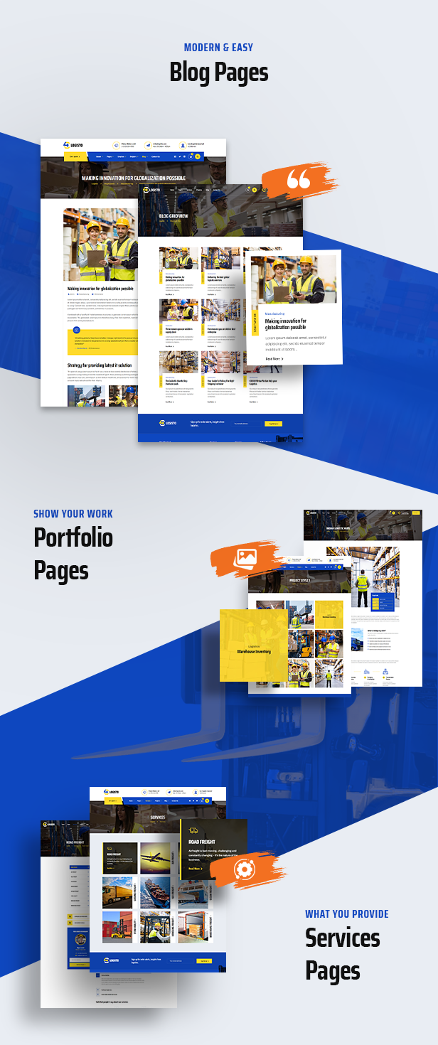 Logisto WordPress Theme
