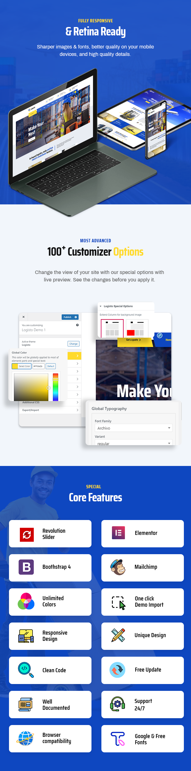 Logisto WordPress Theme