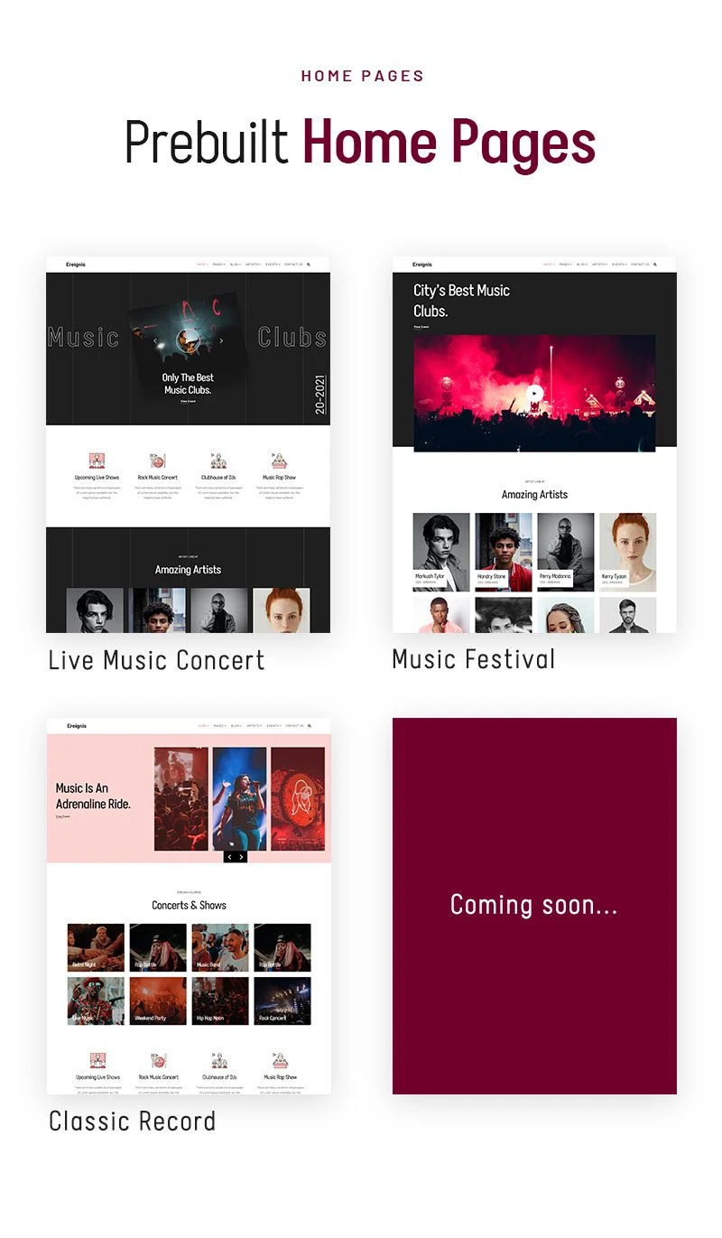 Ereignis - Music Concert WordPress Theme - 2