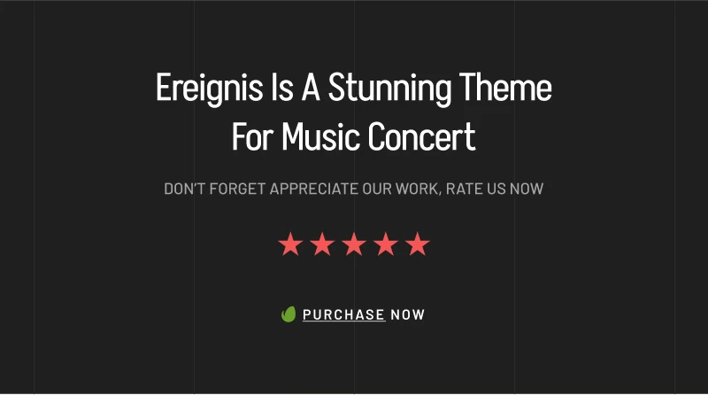 Ereignis - Music Concert WordPress Theme - 18