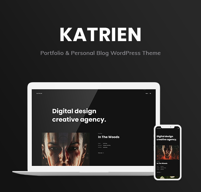Katrien - Portfolio & Personal Blog WordPress Theme - 1