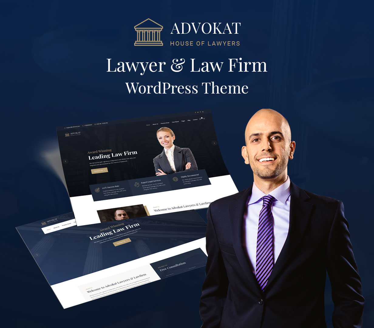 Advokat - Thèmes WordPress pour les avocats et les avocats - 4