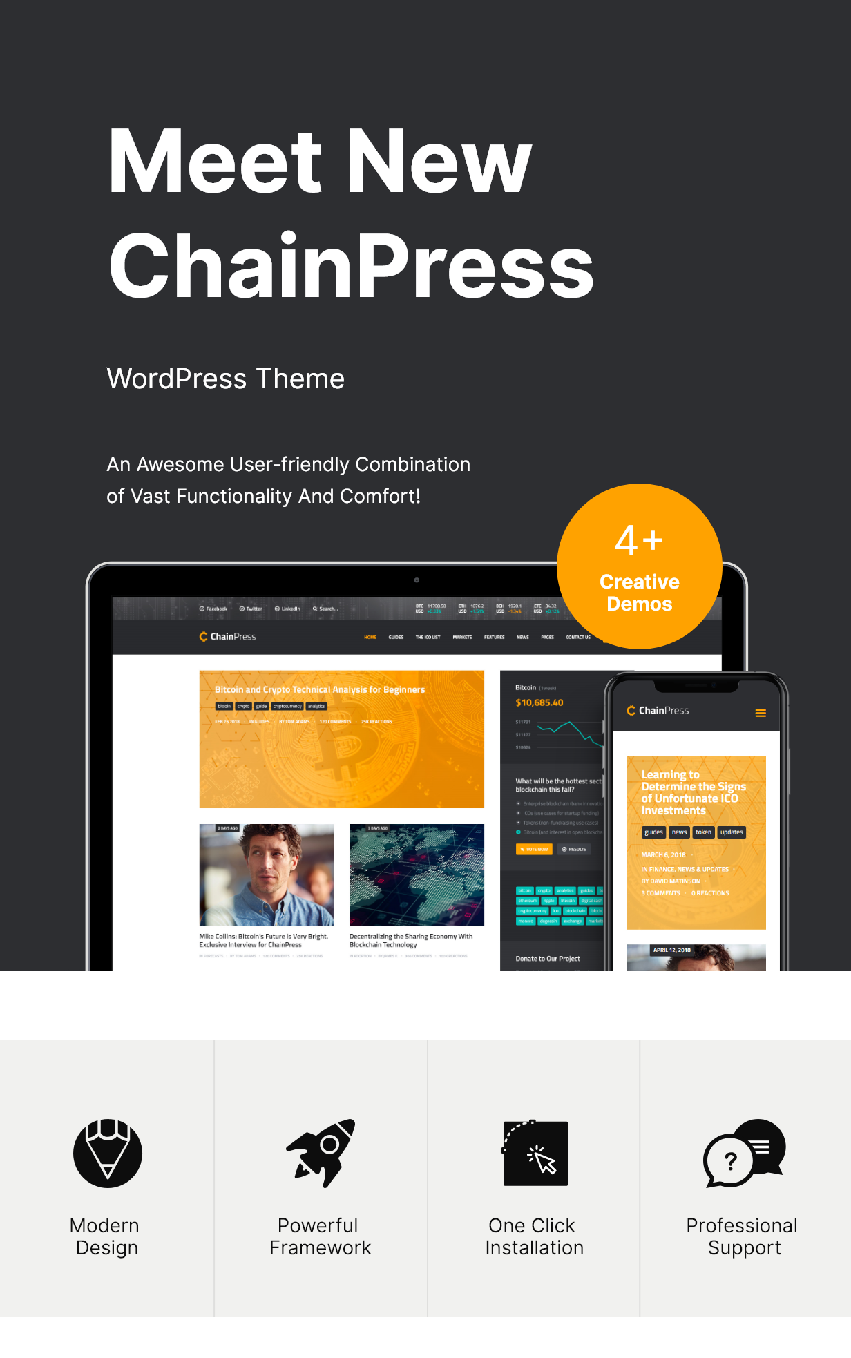 ChainPress | Thème du blog financier WordPress pour entreprises - 1