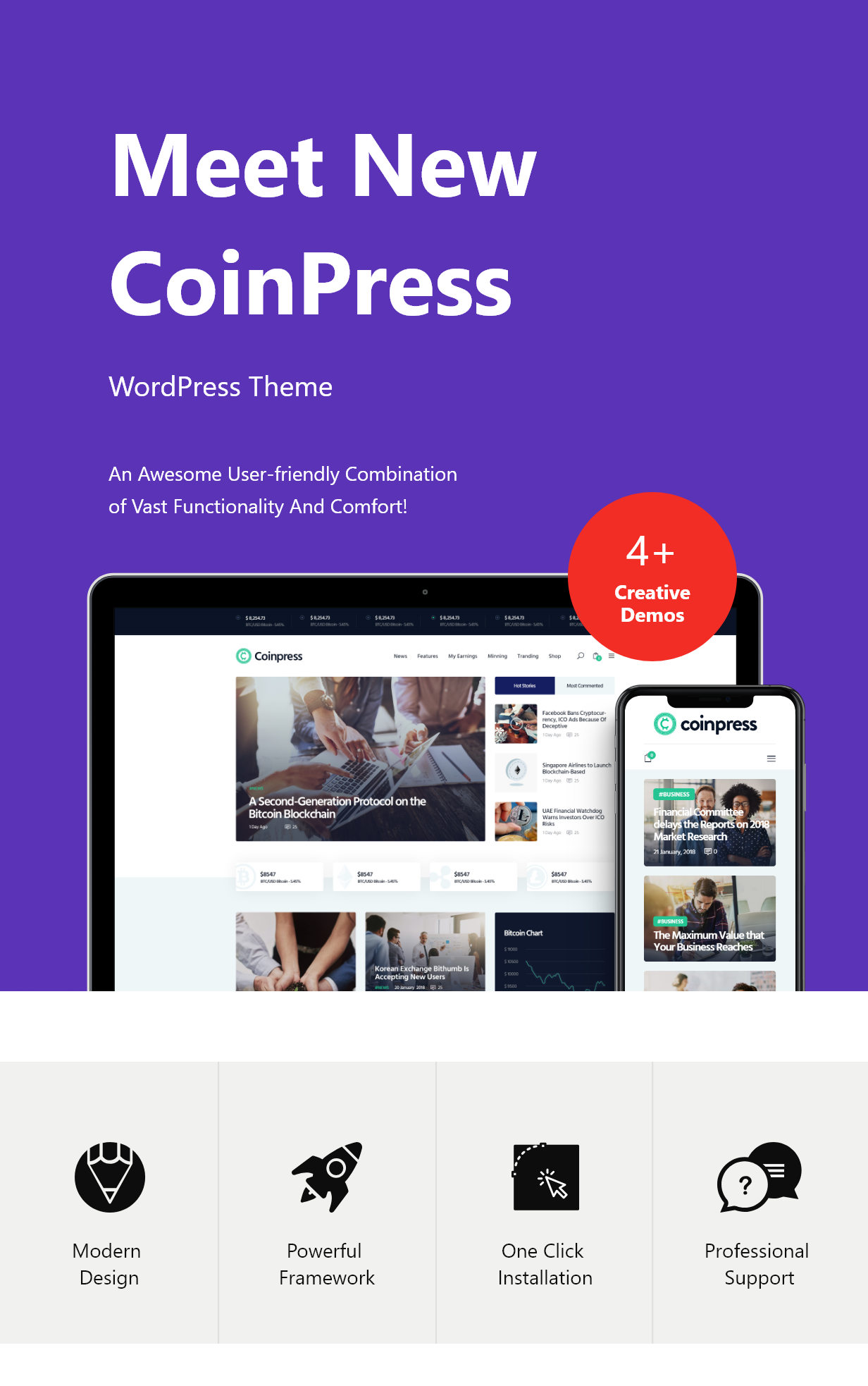Coinpress | Thème de Cryptomonnaie Magazine & Blog WordPress - 2